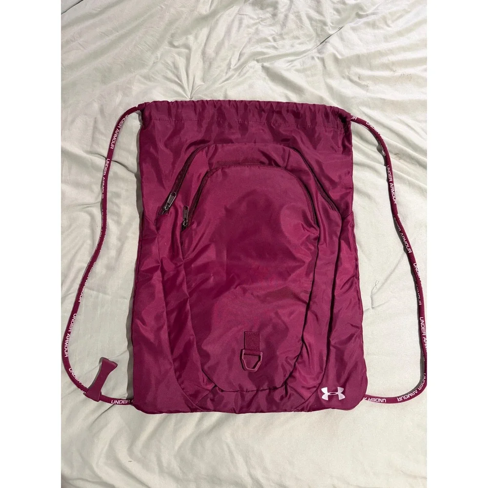 Under Armour Storm Undeniable Drawstring Sackpack Maroon Purple Gym Bag